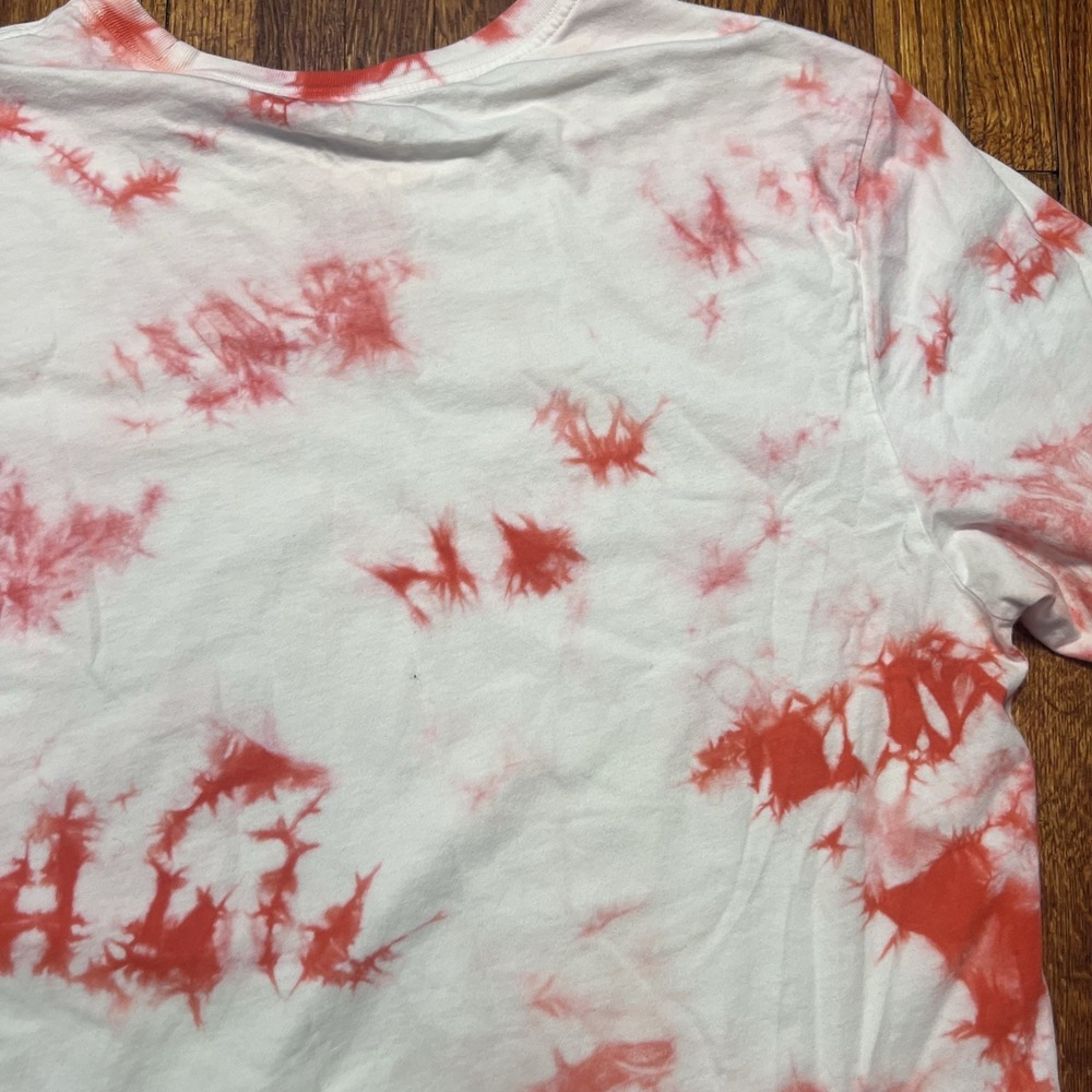 Nike Air Shirt Mens Large Red White Tie Dye Graphic Tee The Nike Tee Blue Logo - Picture 10 of 10
